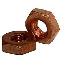 #4-40 Hex Machine Screw Nut, Coarse, Silicon Bronze